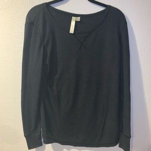 Long sleeve Waffle Knit Tee